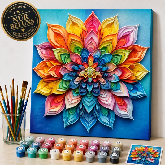 Malen nach Zahlen bunte Mandala