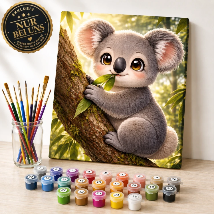 Malen nach Zahlen Schweiz – Kawaii Koala
