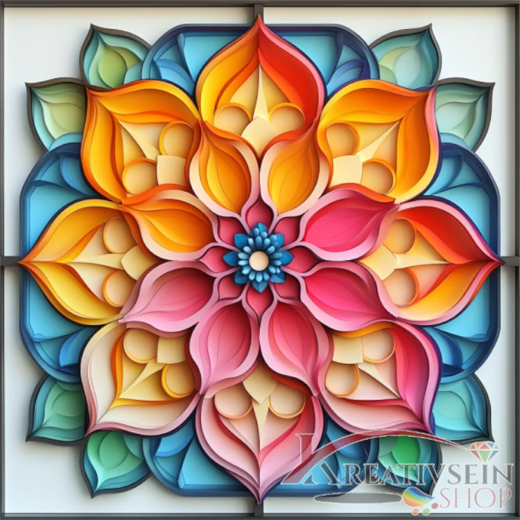 Malen nach Zahlen Set kaufen elegante Mandala